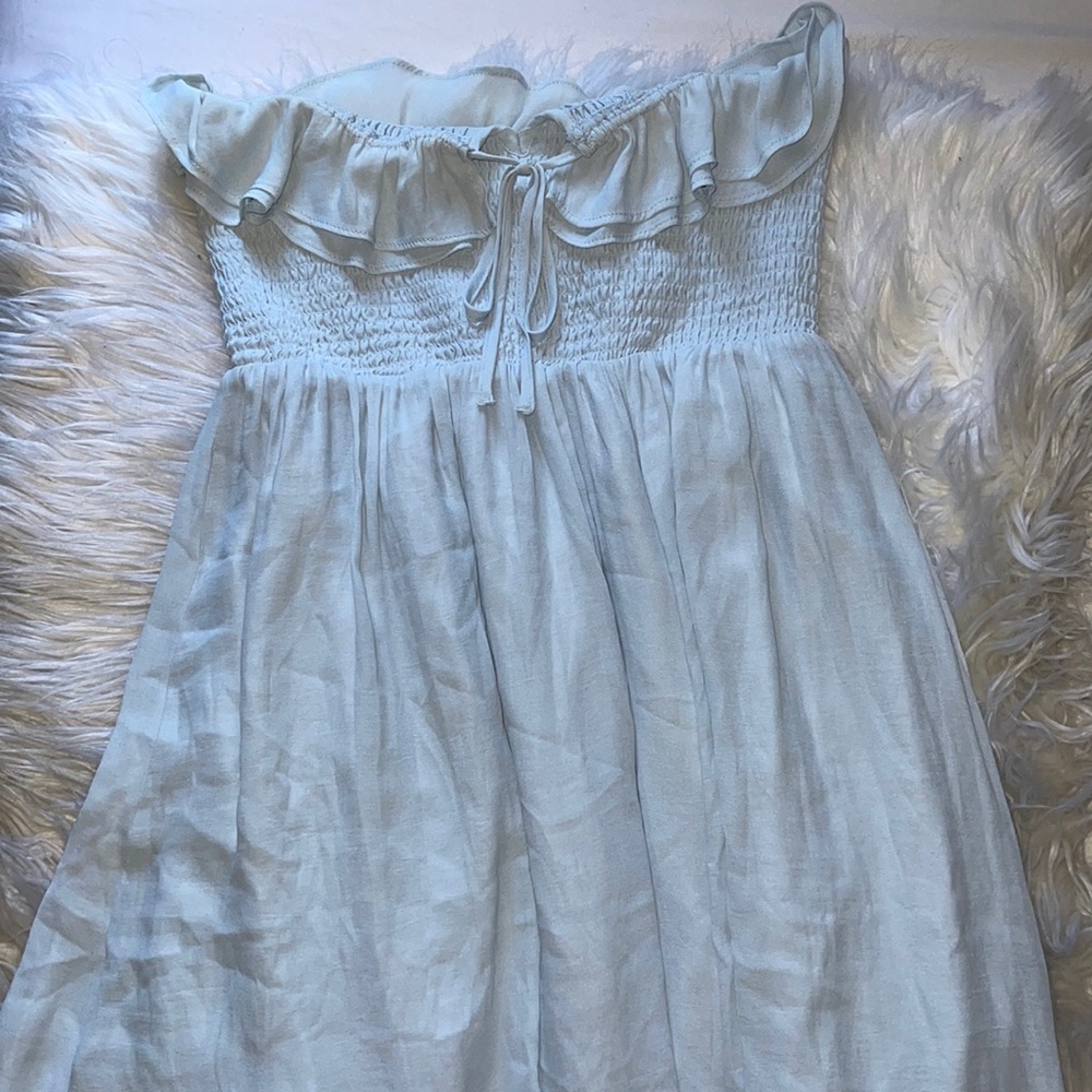 Forever 21 long woven blue dress